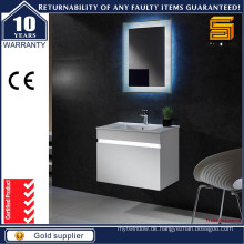 Moderne Wandmontierte LED Weiß Badezimmer Vanity Cabient mit LED Spiegel